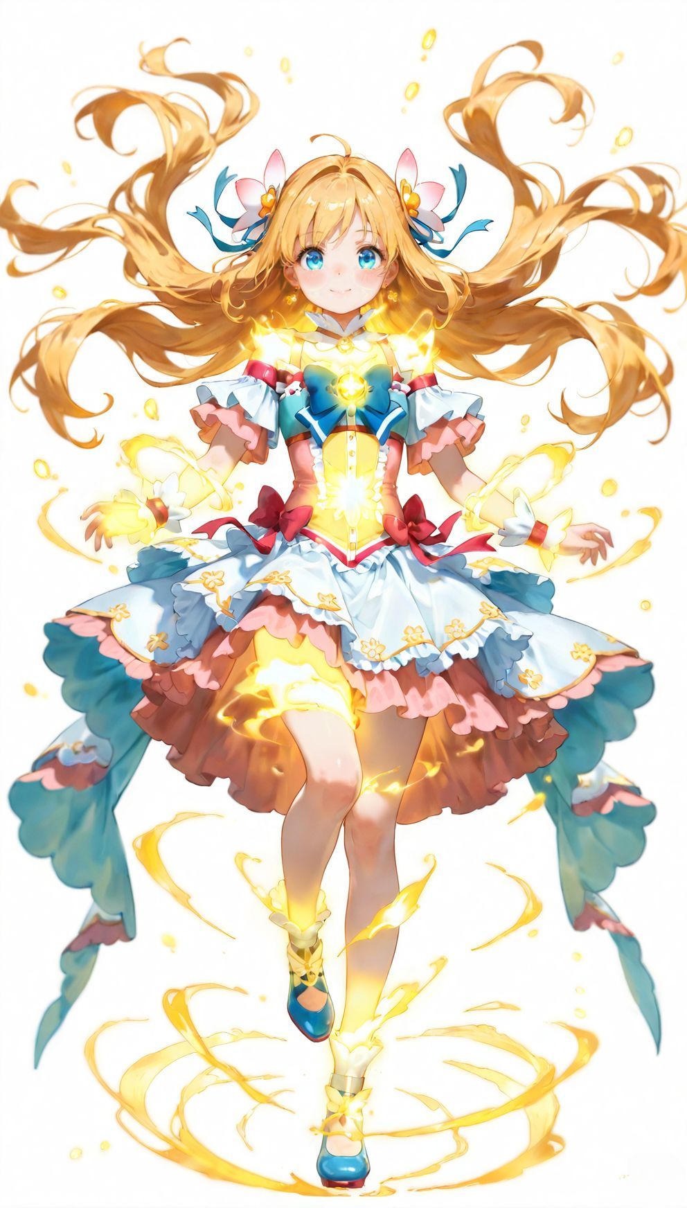 AIイラストで理想の魔法少女を生成!プロンプト完全ガイド|服装・髪型・魔法エフェクトなど全1000+種【日本語訳・解説付き】のイラスト