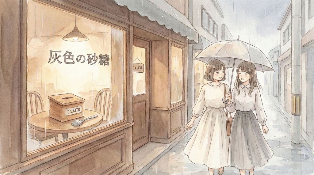 【短編小説】　灰色の砂糖、ひとさじぶんのイラスト