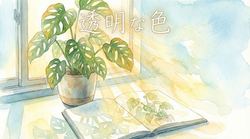 【短編小説】　透明な色のイラスト