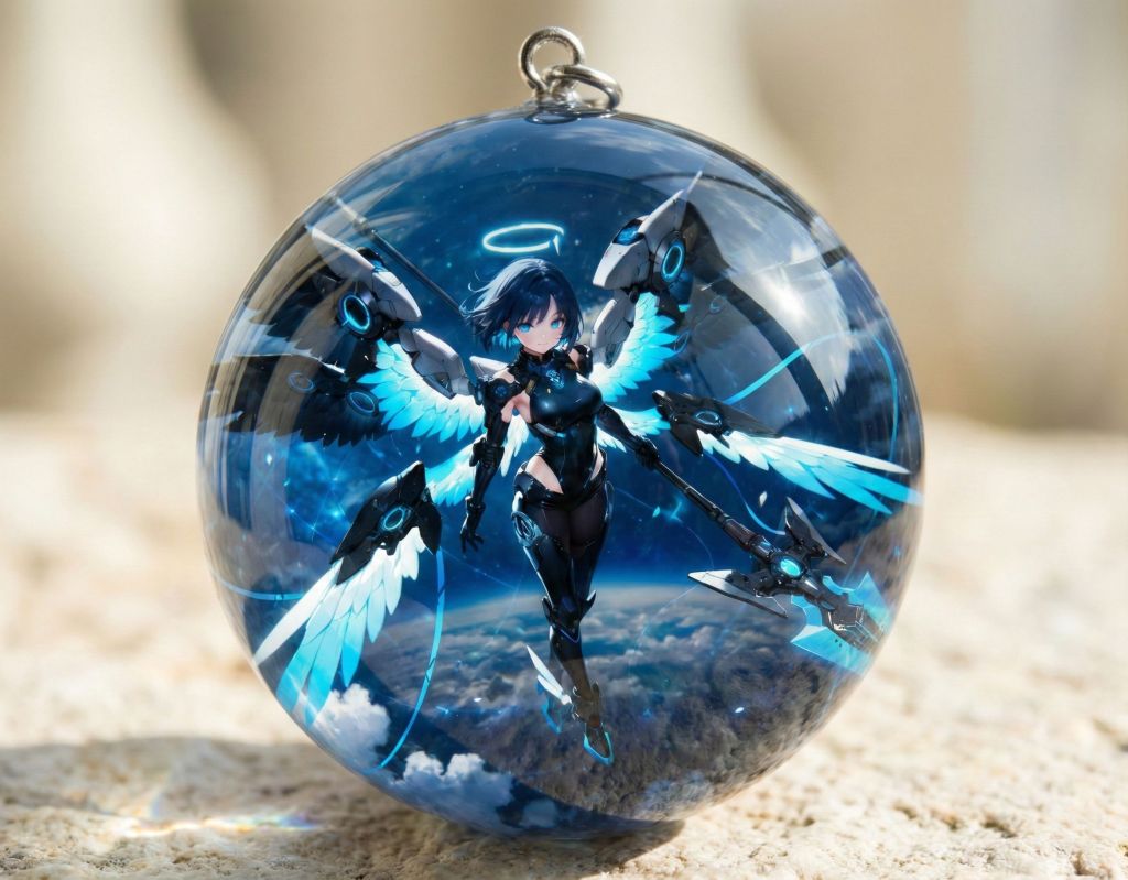 美少女AIイラスト【無料公開】2Dイラストが宝石に？Nano Bananaで創る「3Dレジンチャーム」プロンプト1082